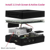 Raspberry Pi 5 LCD 3.5 Inch Touch Display with ABS Case  Active Cooler Kit